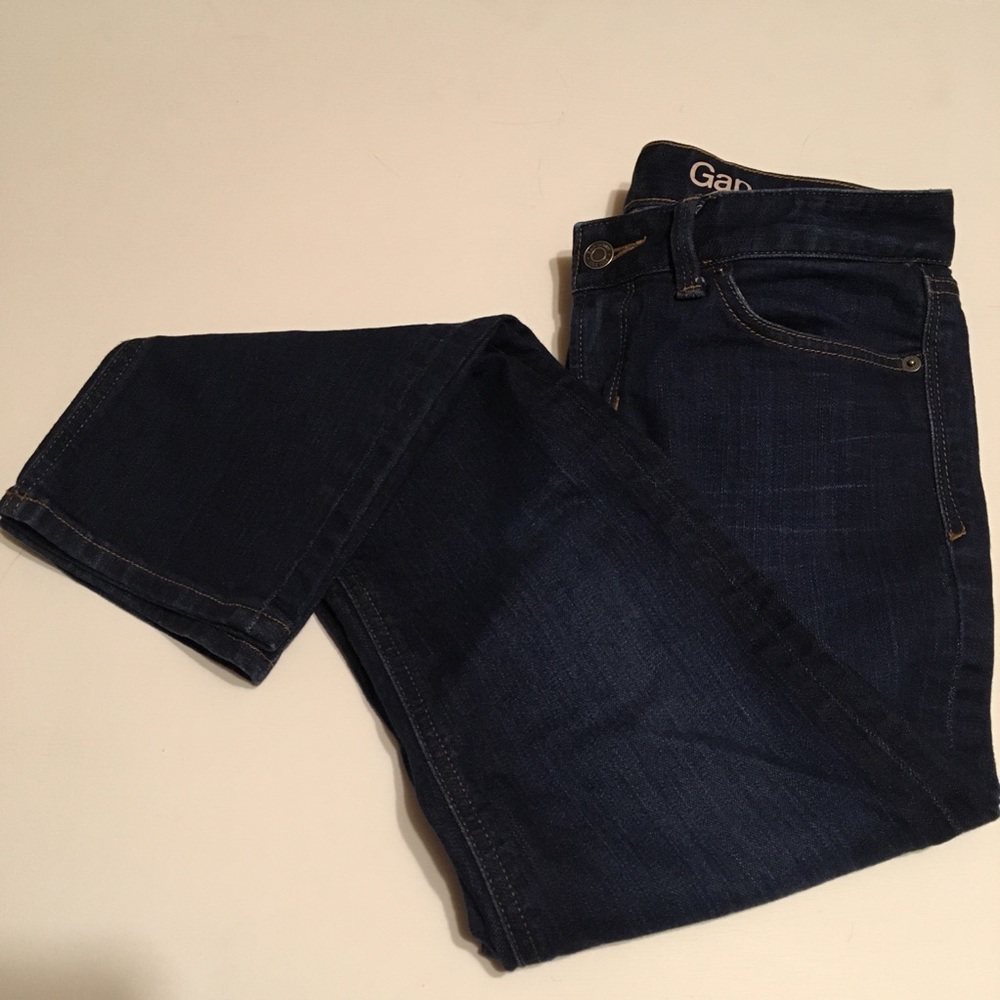 Gap Real Straight Jeans 28S Men’s Dark Wash Denim - Picture 4 of 8